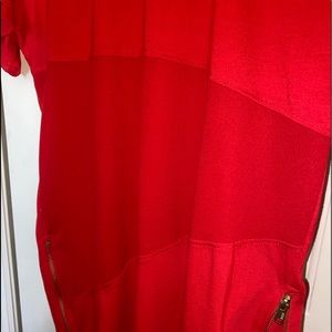 Men’s zipper side extra long tee